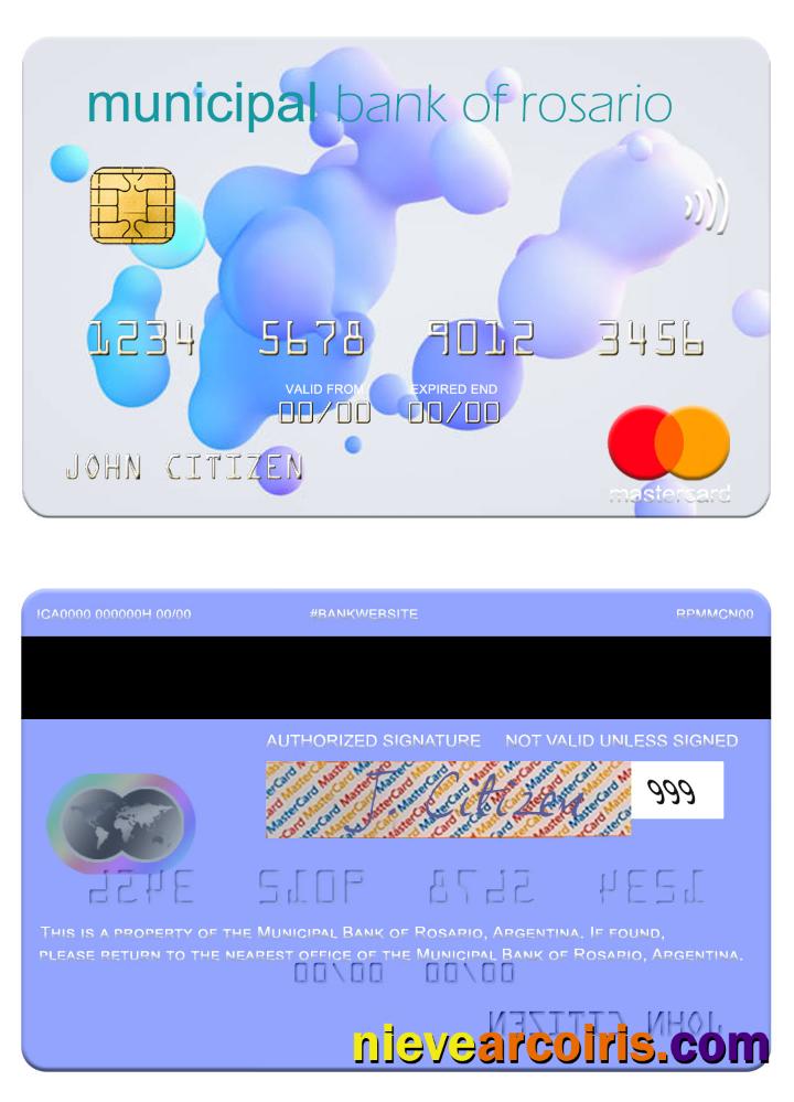 Argentina Municipal Bank of Rosario mastercard